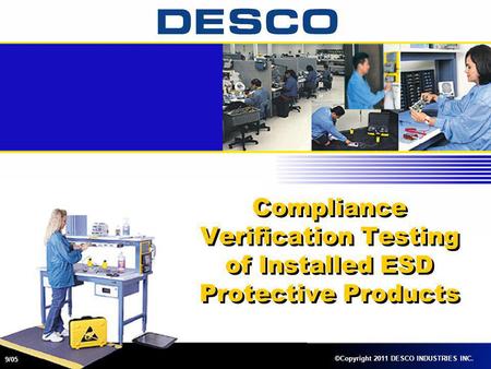 Compliance Verification Testing of Installed ESD Protective Products