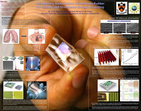 Introduction The development of a method for integrating highly efficient energy conversion materials onto stretchable, biocompatible rubbers could yield.