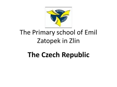 The Primary school of Emil Zatopek in Zlin The Czech Republic.
