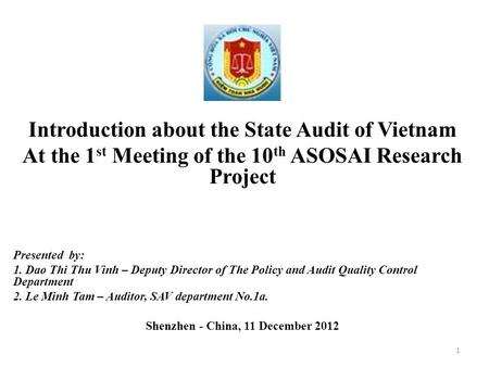 Introduction about the State Audit of Vietnam