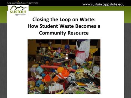 Closing the Loop on Waste: How Student Waste Becomes a Community Resource.