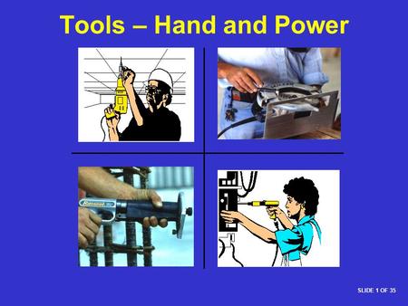 presentation of electrical tools