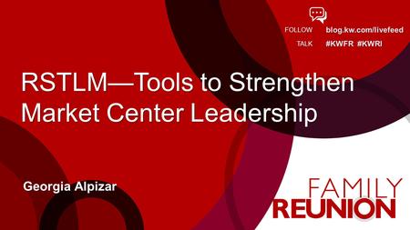 RSTLM—Tools to Strengthen Market Center Leadership