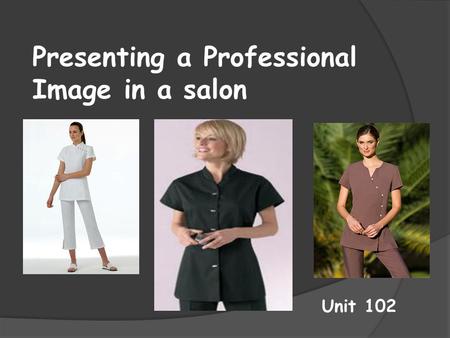 Presenting a Professional Image in a salon