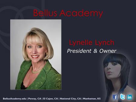 Bellus Academy Lynelle Lynch President & Owner. Integrating Team Values with Pacific Institute Strategies for Success.