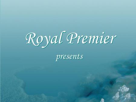 Royal Premier presents. 2 3 Introduction to the Dead Sea Introduction to the Dead Sea.
