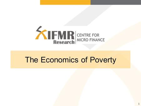 1 The Economics of Poverty. 2 Overview Udaipur health surveys (Banerjee and Duflo) – sub- sample of households under $1 and $2 a day Gujarat rural (Cole,