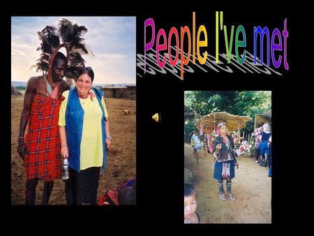 Kenya – in a Masai village My mom is enjoying herself dancing a Masai dance !
