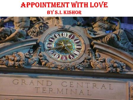Appointment With Love by S.I. Kishor
