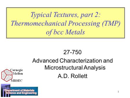Advanced Characterization and Microstructural Analysis