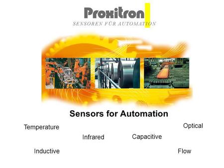Inductive Capacitive Optical Infrared Flow Temperature Sensors for Automation.