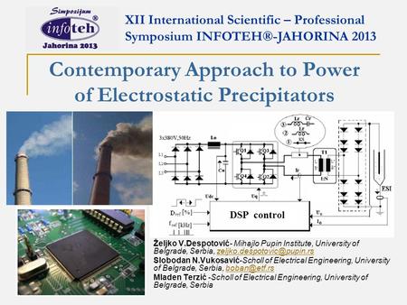 Contemporary Approach to Power of Electrostatic Precipitators