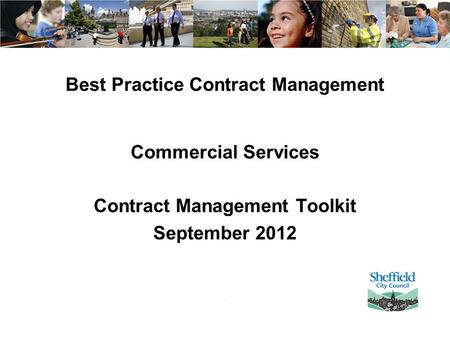 Best Practice Contract Management Commercial Services