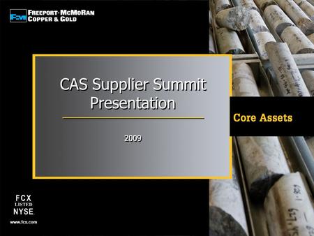 CAS Supplier Summit Presentation