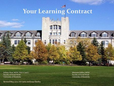 Your Learning Contract
