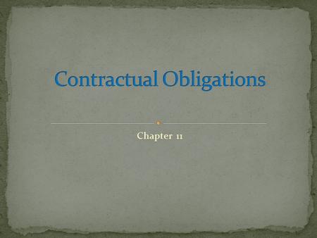Contractual Obligations