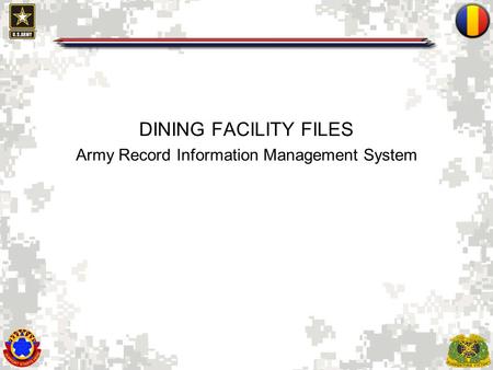 Army Record Information Management System