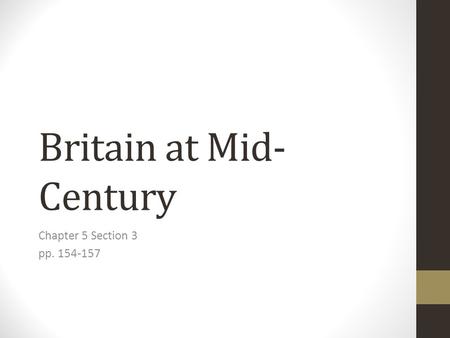 Britain at Mid-Century