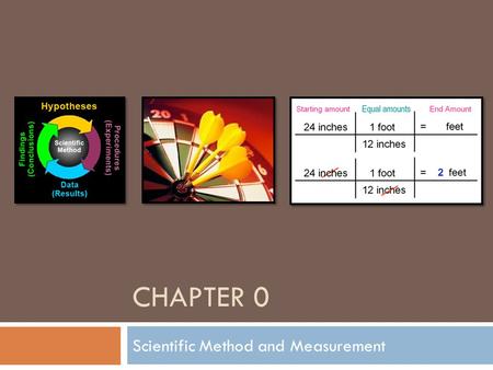 Scientific Method and Measurement