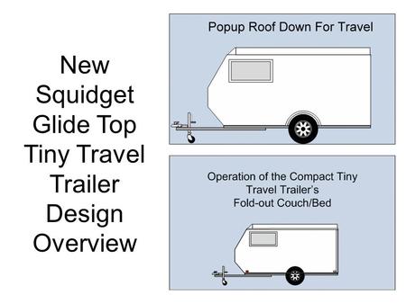 New Squidget Glide Top Tiny Travel Trailer Design Overview