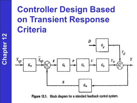 Controller Design Based on Transient Response Criteria