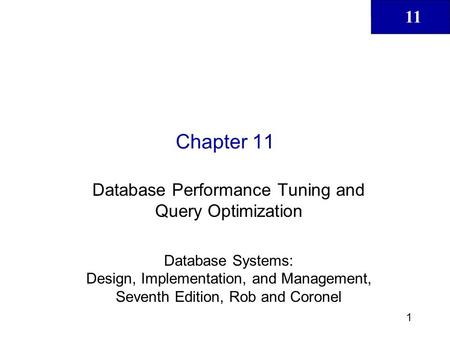 Database Performance Tuning and Query Optimization