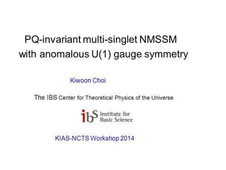 Kiwoon Choi PQ-invariant multi-singlet NMSSM