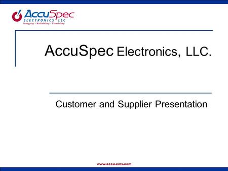 AccuSpec Electronics, LLC.