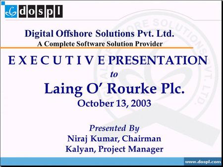 Kalyan, Project Manager