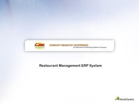 Restaurant Management ERP System