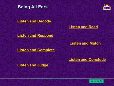 Listen and Decode Listen and Respond Listen and Read Listen and Match Listen and Conclude Listen and Complete Listen and Judge Being All Ears Being All.