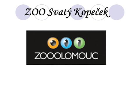 ZOO Svatý Kopeček. Places of interest The zoo is located in Olomouc. Here live 300 animals. There is the large aquarium for sharks and tigers pavilion.