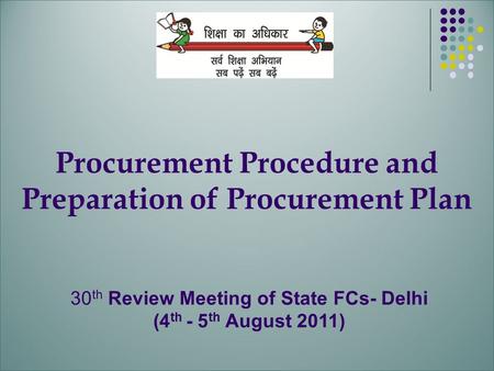 Procurement Procedure and Preparation of Procurement Plan
