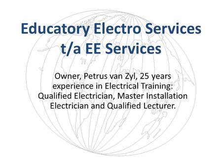 Educatory Electro Services t/a EE Services