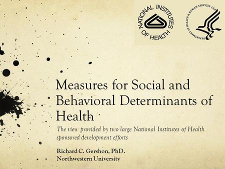 Measures for Social and Behavioral Determinants of Health