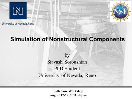 Simulation of Nonstructural Components