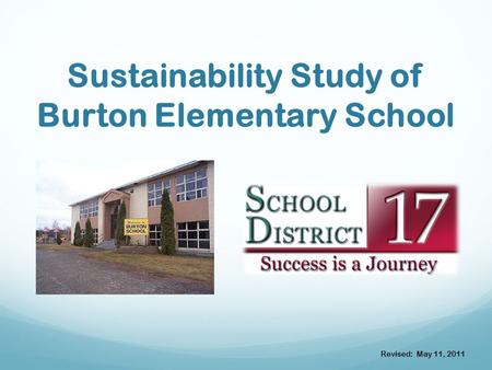 Sustainability Study of Burton Elementary School