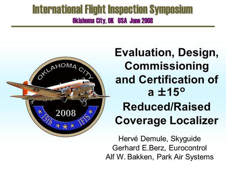International Flight Inspection Symposium