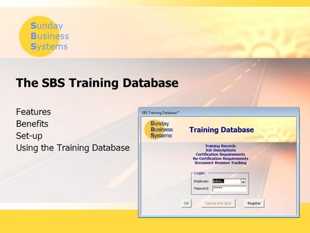 The SBS Training Database