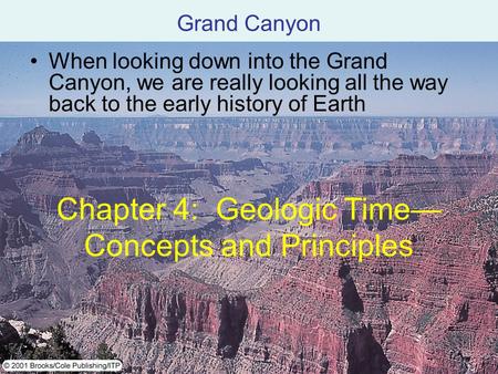 Chapter 4: Geologic Time— Concepts and Principles