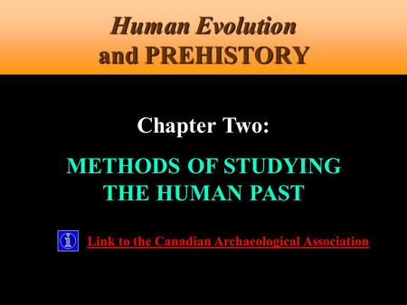 Human Evolution and PREHISTORY