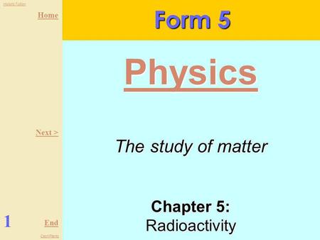 Chapter 5: Radioactivity