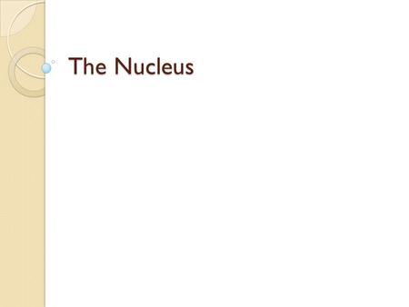 The Nucleus.