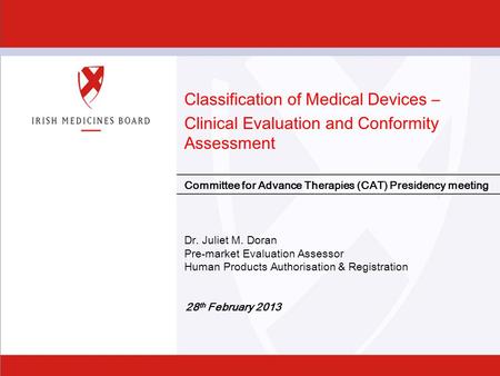 Classification of Medical Devices –