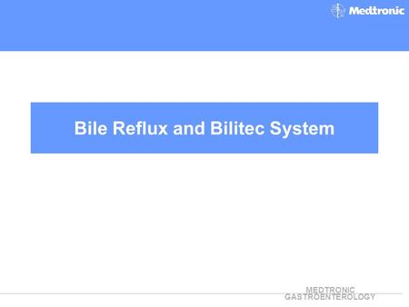 Bile Reflux and Bilitec System