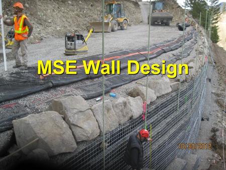 MSE Wall Design.