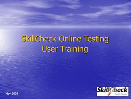 SkillCheck Online Testing