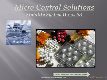 Micro Control Solutions Stability System II rev. 6.4
