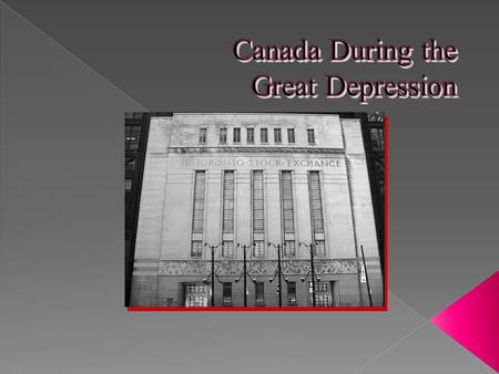 What were the causes of the Great Depression in Canada? Compare and contrast the causes of the Great Depression in Canada with the US To what extent did.