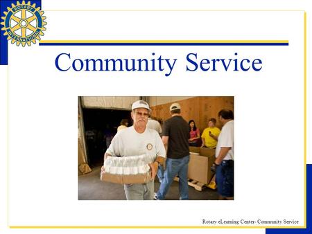 Community Service.